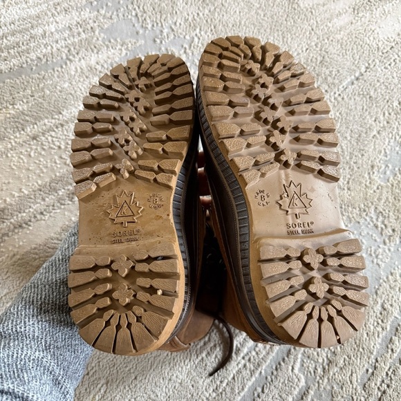 Sorel Steel Shank Leather brown boots Made in USA Winter Boots size 8 main image 8